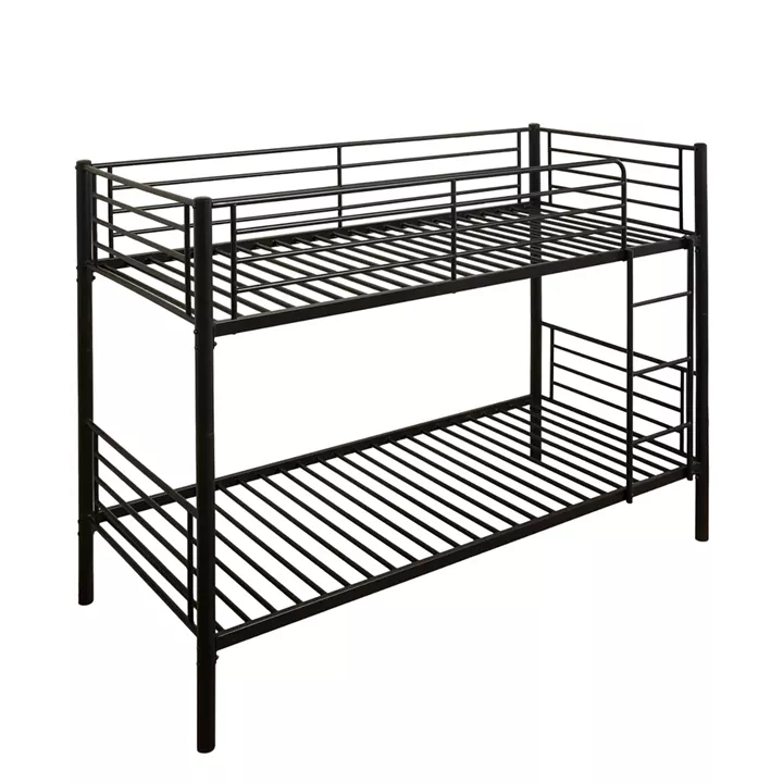 Κουκέτα ArteLibre NICKY Μαύρο Μέταλλο 97x210x160cm (Στρώμα 90x200cm)