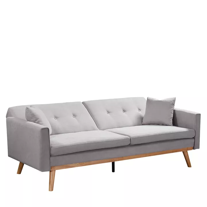 Καναπές Κρεβάτι ArteLibre BELVIA Ανοιχτό Γκρι 202x89x83cm