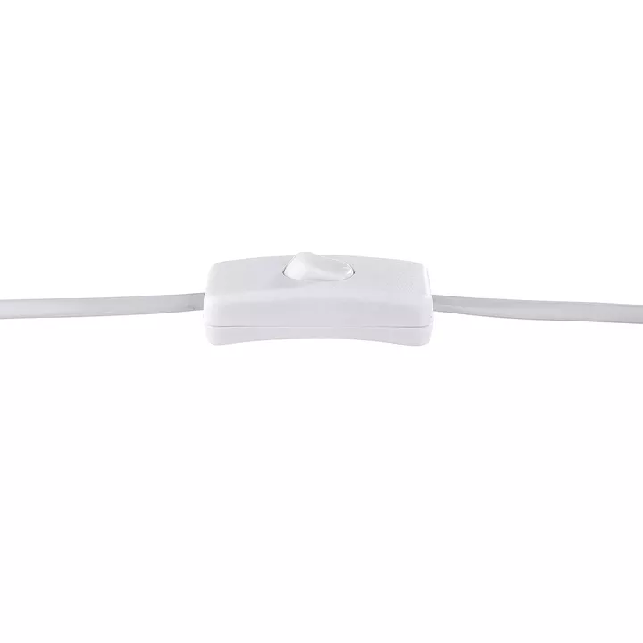 Λάμπα Επιτραπέζια ArteLibre Με Διακόσμηση Μάτι Λευκό Πορσελάνη 10.5x18x28cm