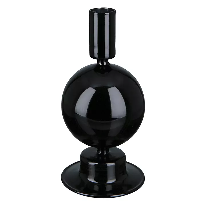 Κηροπήγιο ArteLibre Μαύρο Γυαλί 17cm