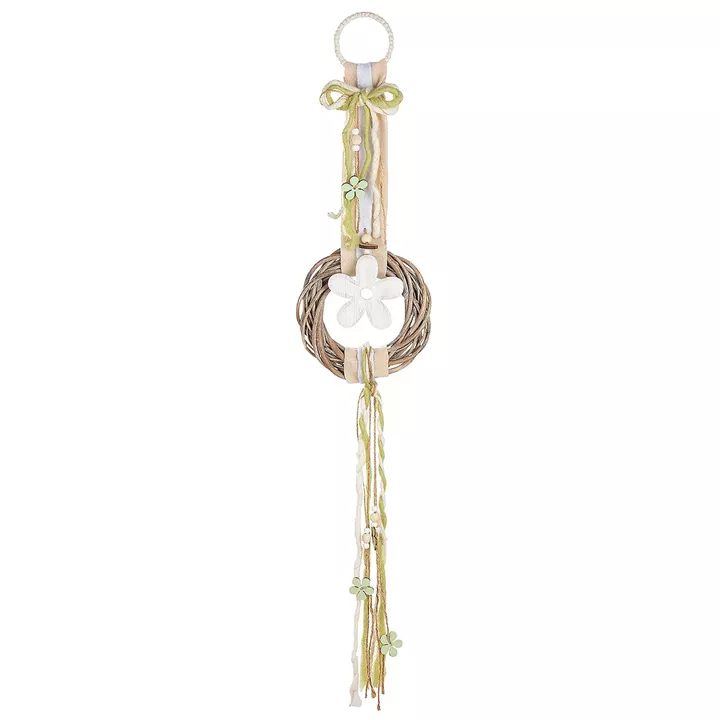 Διακοσμητικό Κρεμαστό ArteLibre Στεφάνι Πολύχρωμο Ύφασμα/Ξύλο 6x23x105cm Σε 3 Σχέδια