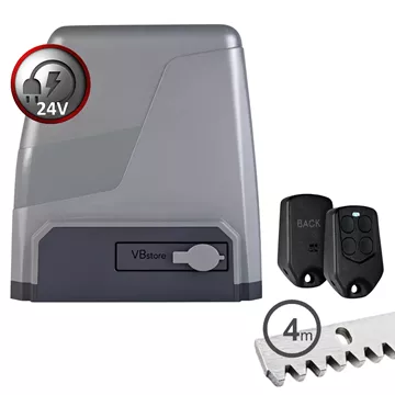 PROFELMNET Triton 8 DC 24V έως 800kg, χυτό αλουμίνιο, μπρούτζινα γρανάζια, soft stop, πλακέτα 5050