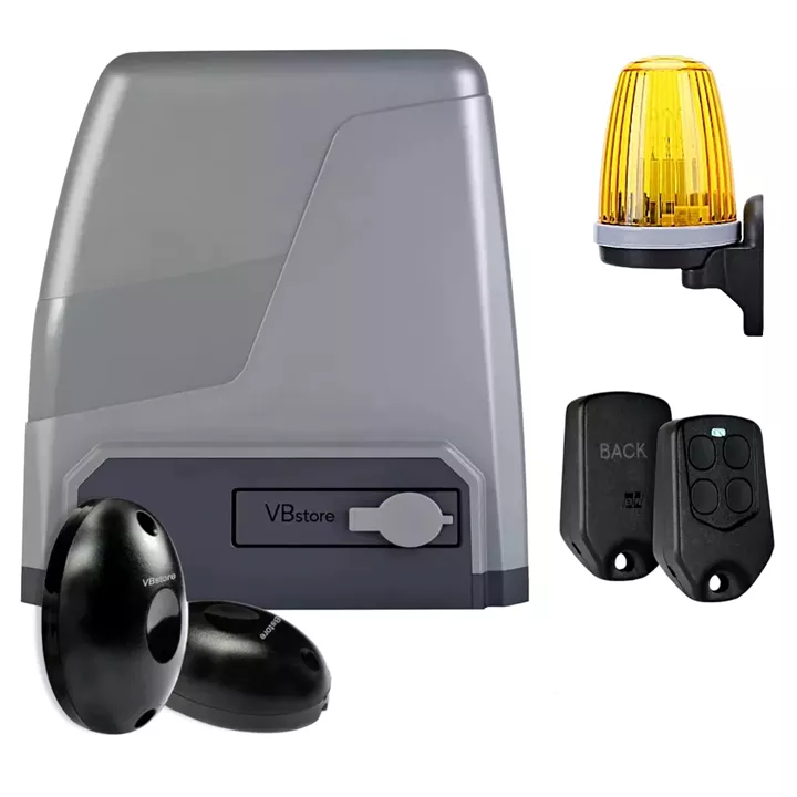 PROFELMNET Triton 8 DC Full Pack με 1 τηλεχειριστήριο | Μοτέρ συρόμενης γκαραζόπορτας 24V έως 800kg