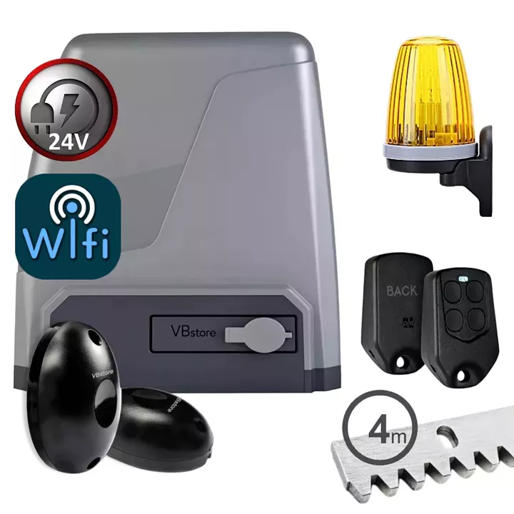 PROFELMNET Triton 8 DC WiFi | Μοτέρ για συρόμενη γκαραζόπορτα με 1 τηλεχειριστήριο