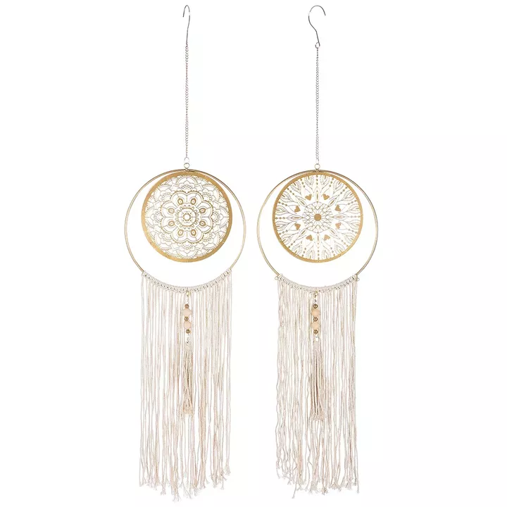 Διακοσμητικό Κρεμαστό ArteLibre Μάτι Χρυσό Μέταλλο/Ύφασμα 24x95cm Σε 2 Σχέδια