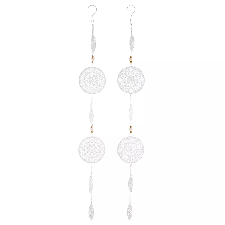 Διακοσμητικό Κρεμαστό ArteLibre Λευκό Μέταλλο 13x100cm Σε 2 Σχέδια