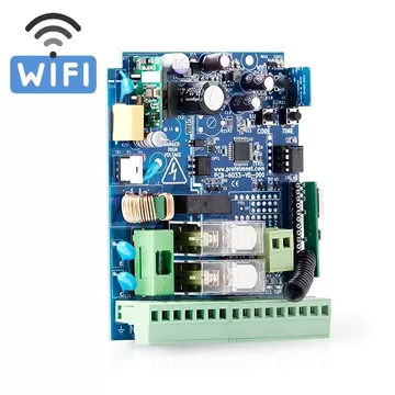 PROFELMNET 6033 WiFi πίνακας ελέγχου 230Vac έως 1200W για συρόμενες, ανοιγόμενες και μπάρες, WiFi από κινητό, 300 χειριστήρια, 24VDC φωτοκύτταρα, 433,92MHz πομπός