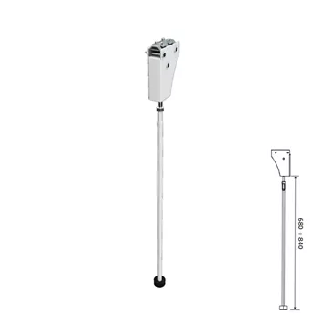 CAME SWING REST κινητό ποδαράκι για κοντάρι GARD GT, μειώνει ταλαντώσεις, ομαλή επαφή στο έδαφος