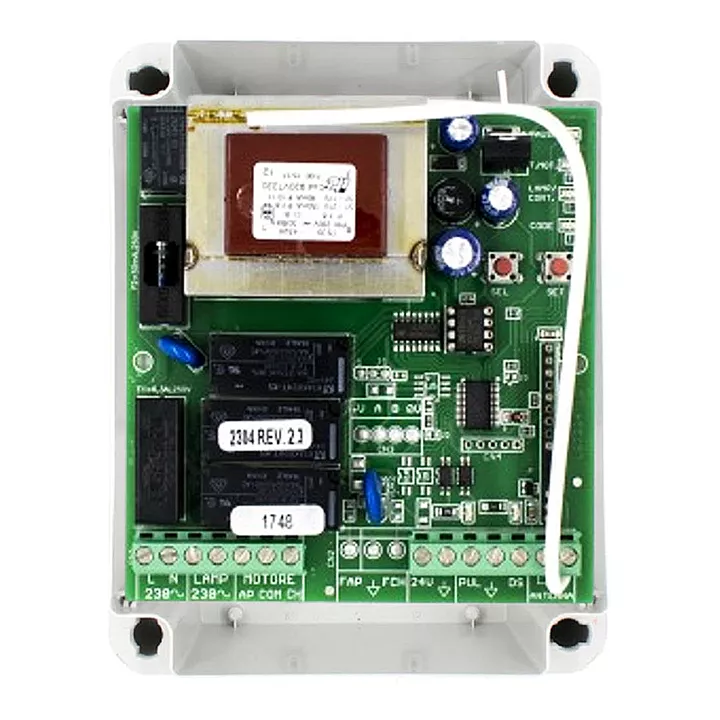 SEAV LRS 2035 | Ηλεκτρονικός πίνακας ελέγχου 230Vac για ρολό, με δέκτη 433,92MHz