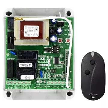 SEAV LRS 2035 για ρολό 230Vac με ενσωματωμένο δέκτη 433,92MHz, μνήμη 120, πακέτο με 1 τηλεχειριστήριο RS2N