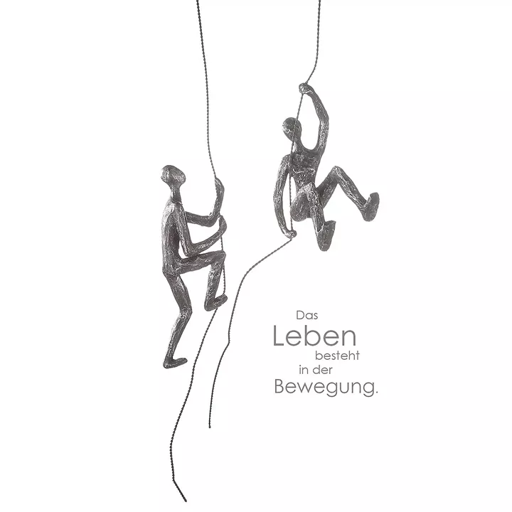 Διακοσμητικό ArteLibre Φιγούρα Ορειβάτης Ανθρακί Polyresin 7x10x54cm Σε 2 Σχέδια