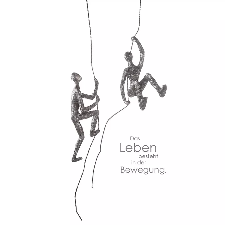 Διακοσμητικό ArteLibre Φιγούρα Ορειβάτης Ανθρακί Polyresin 7x10x54cm Σε 2 Σχέδια