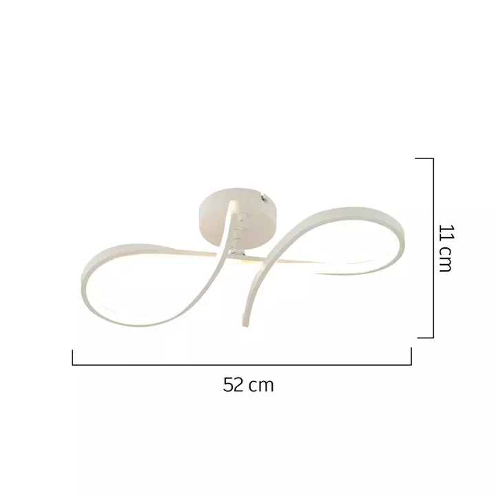 Φωτιστικό Οροφής LED ArteLibre AURIGA Λευκό Μέταλλο 52x11cm