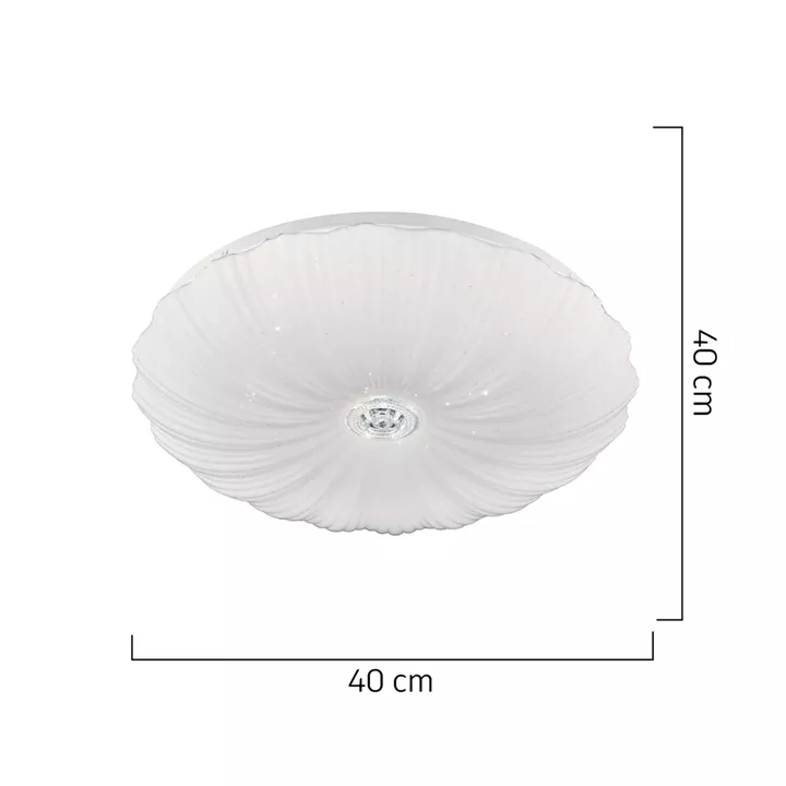 Φωτιστικό Οροφής LED ArteLibre LEPUS Λευκό Μέταλλο/Πλαστικό 40x40cm