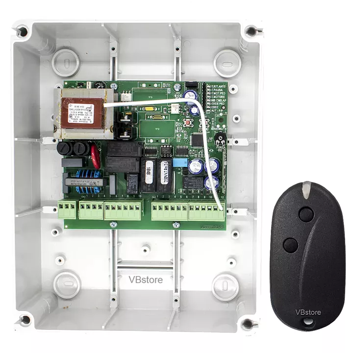 SEAV LRS 2150 με 1 τηλεχειριστήριο | Ηλεκτρονικός πίνακας για ανοιγόμενη γκαραζόπορτα 230V έως 500W