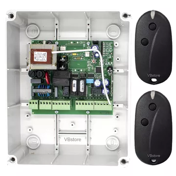 SEAV LRS 2150 πίνακας 230Vac για ανοιγόμενη γκαραζόπορτα έως 500W με 2 τηλεχειριστήρια RS2N