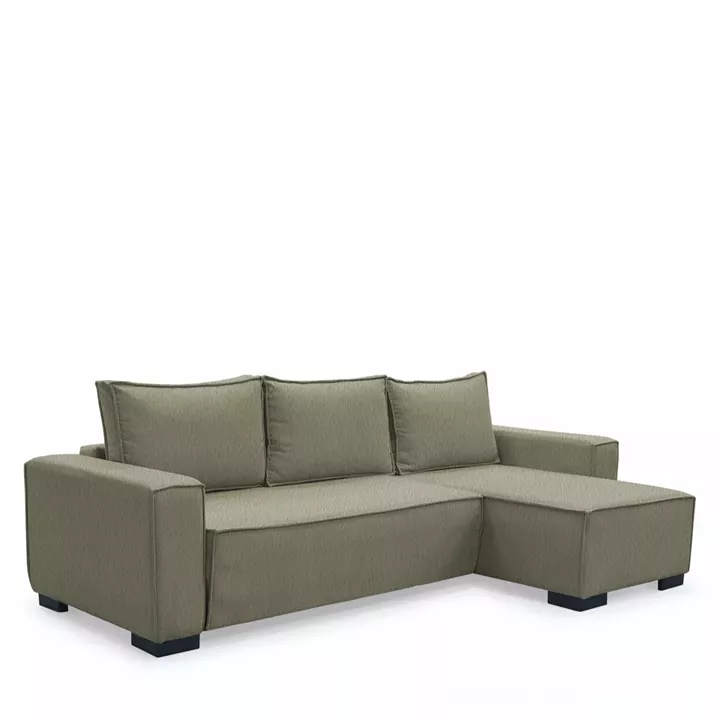 Καναπές Κρεβάτι Γωνιακός ArteLibre HARPER Αναστρέψιμος Taupe 271x160x94cm