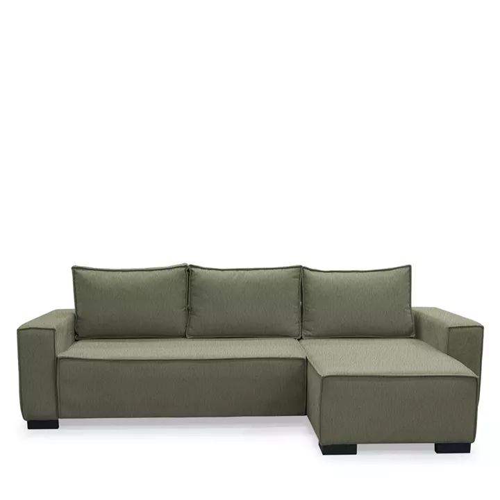 Καναπές Κρεβάτι Γωνιακός ArteLibre HARPER Αναστρέψιμος Taupe 271x160x94cm