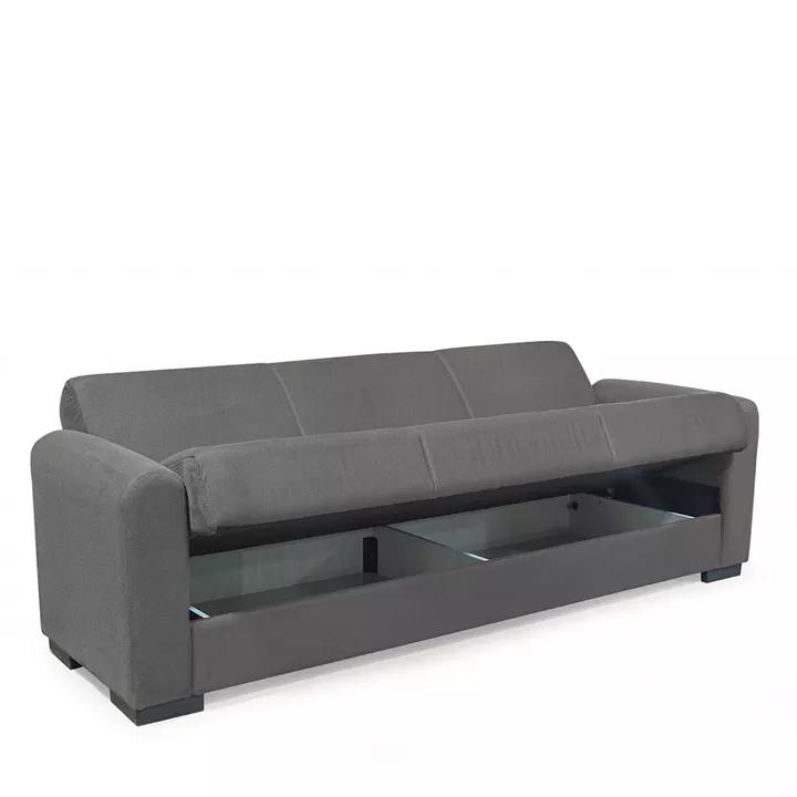 Καναπές Κρεβάτι Τριθέσιος ArteLibre HOMER Γκρι 226x78x78cm