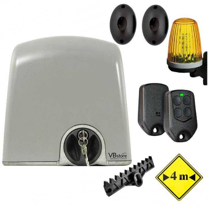 PROTECO Strike 5 FULL PACK με 1 τηλεχειριστήριο | Μηχανισμός συρόμενης γκαραζόπορτας 230V έως 500kg