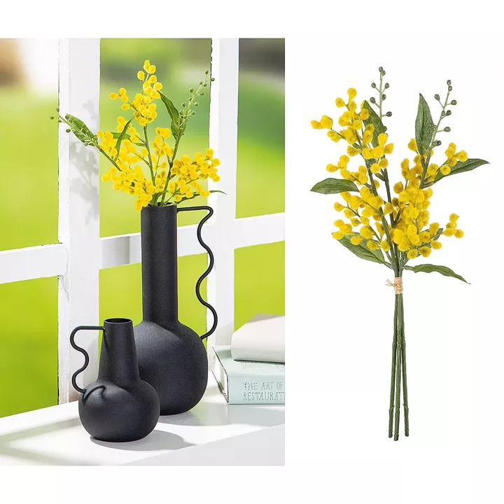 Μπουκέτο Μιμόζα ArteLibre Τεχνητό Κίτρινο 14x33cm