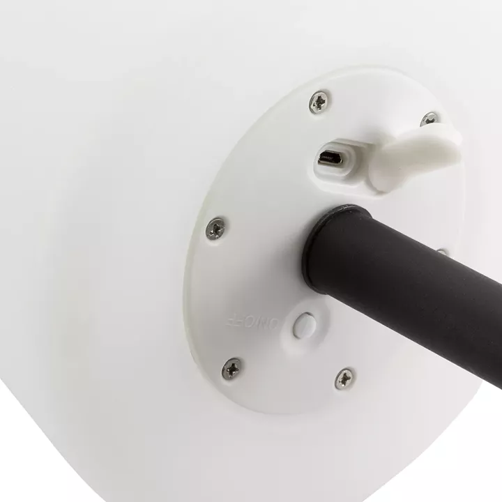 Επιτραπέζιο Φωτιστικό ArteLibre LED Φορητό MICHELLE Με Tag Μαύρο/Λευκό Μέταλλο/Πλαστικό 15.5x15.5x27.5cm