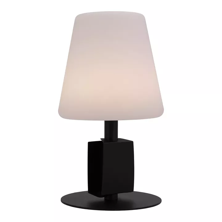 Επιτραπέζιο Φωτιστικό ArteLibre LED Φορητό MICHELLE Με Tag Μαύρο/Λευκό Μέταλλο/Πλαστικό 15.5x15.5x27.5cm