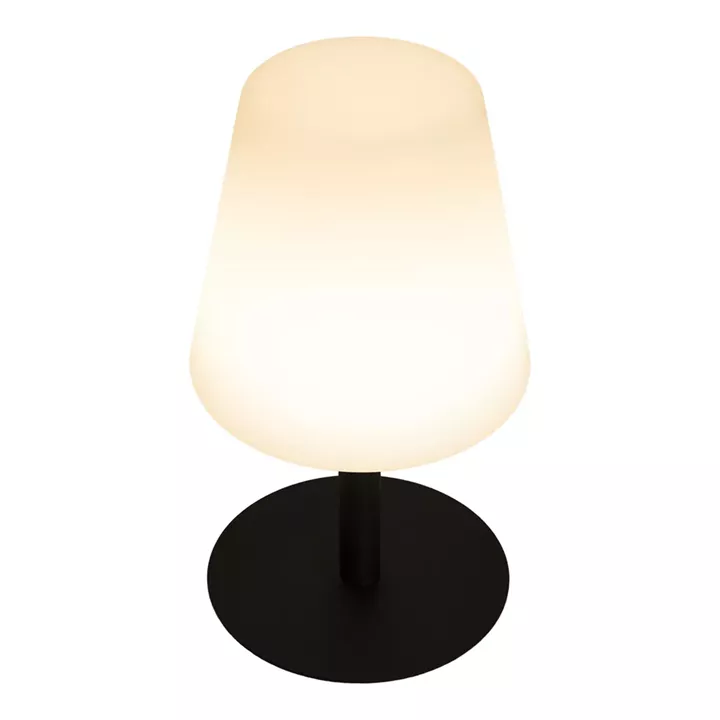 Επιτραπέζιο Φωτιστικό ArteLibre LED Φορητό MIMI Με Καπέλο Πίνακας Σημειώσεων Μαύρο/Λευκό Μέταλλο/Πλαστικό 15.5x15.5x27.5