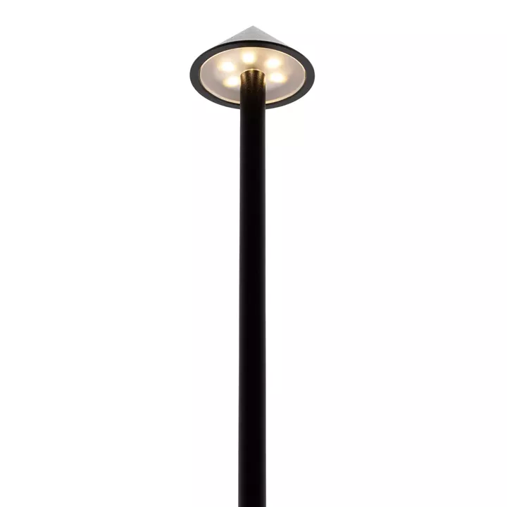 Επιτραπέζιο Φωτιστικό ArteLibre LED Φορητό ANGELINA Μαύρο Αλουμίνιο/Μέταλλο 10.5x10.5x30cm