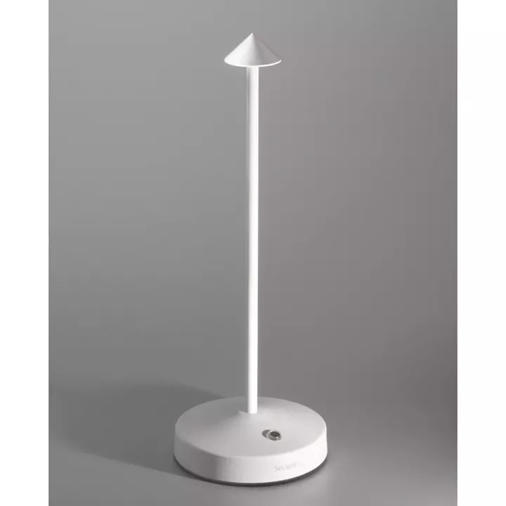 Επιτραπέζιο Φωτιστικό ArteLibre LED Φορητό ANGELINA Λευκό Αλουμίνιο 10.5x10.5x30cm