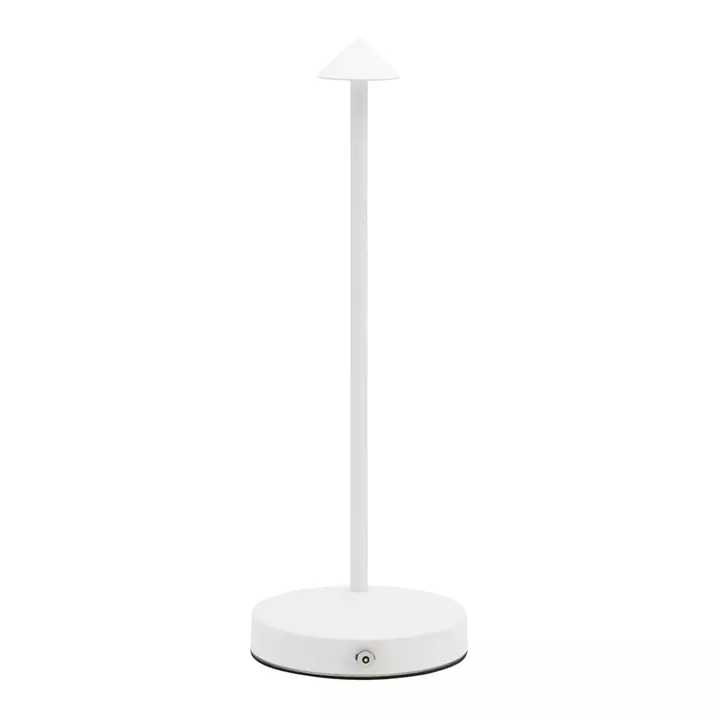 Επιτραπέζιο Φωτιστικό ArteLibre LED Φορητό ANGELINA Λευκό Αλουμίνιο 10.5x10.5x30cm