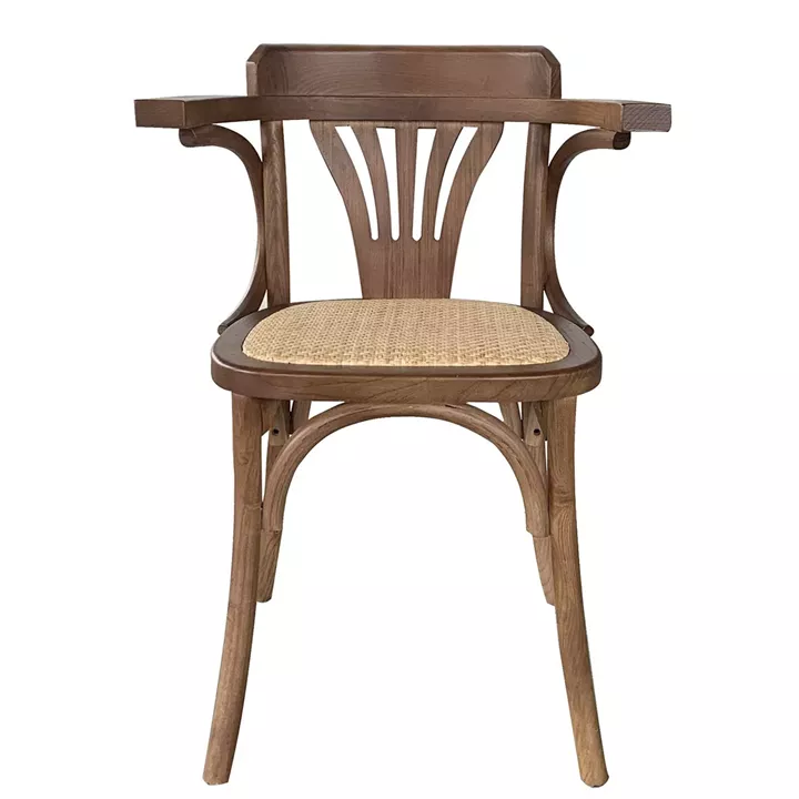 Καρέκλα Επαγγελματική ArteLibre HYPERION Καρυδί Ξύλο/Rattan 45x42x77cm