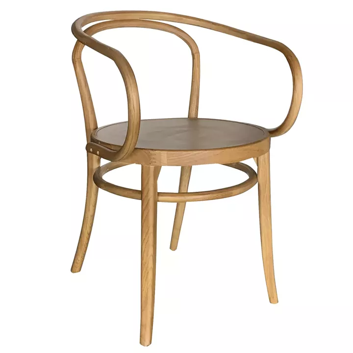 Καρέκλα Επαγγελματική ArteLibre PANDORA Φυσικό Ξύλο 48x48x88cm