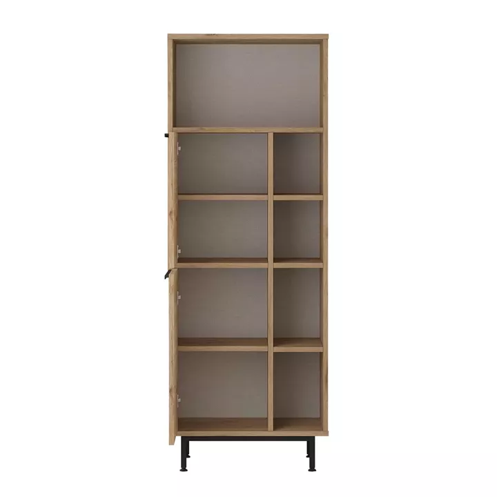 Ντουλάπι Τροφίμων ArteLibre LIZARD Φυσικό Μοριοσανίδα/Μέταλλο 60x35.5x161.6cm