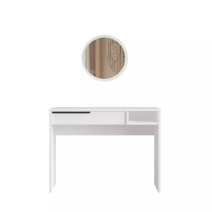 Τουαλέτα ArteLibre DEVON Λευκό Μοριοσανίδα/Μέταλλο/Γυαλί 100x44.5x75cm