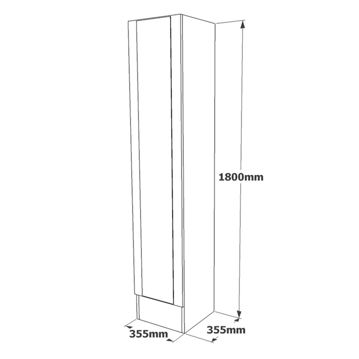 Παπουτσοθήκη ArteLibre DEPTFORD Πεύκο Μοριοσανίδα/Μέταλλο 35.5x35.5x180cm