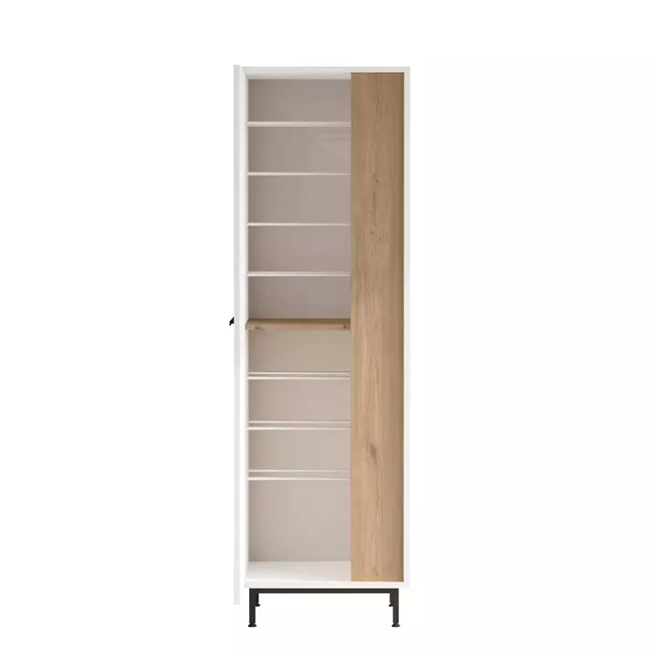 Παπουτσοθήκη ArteLibre INVERCLYDE Λευκό/Φυσικό Μοριοσανίδα/Μελαμίνη 57.2x35.5x173.6cm