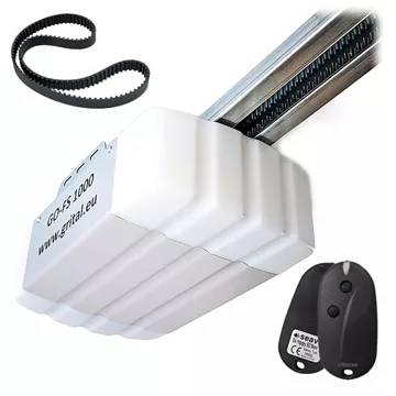 Μοτέρ οροφής γκαραζόπορτας GRITAL GO-FS1000, 24V, 1000N, μετάδοση με ιμάντα, για μονοκόμματες ή πολύσπαστες πόρτες