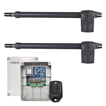 PROTECO Aster 5 μοτέρ δίφυλλης ανοιγόμενης έως 3,5 m 250 kg ανά φύλλο, IP44, πλακέτα Profelmnet 3414, 1 χειριστήριο, VBstore