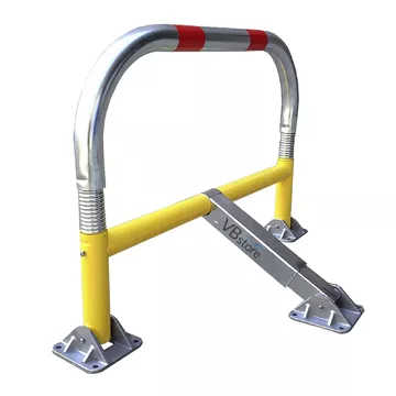STOPCRASH τρίποδη μπάρα στάθμευσης, γαλβανιζέ Φ55?2mm, ενσωματωμένη κλειδαριά, VBstore