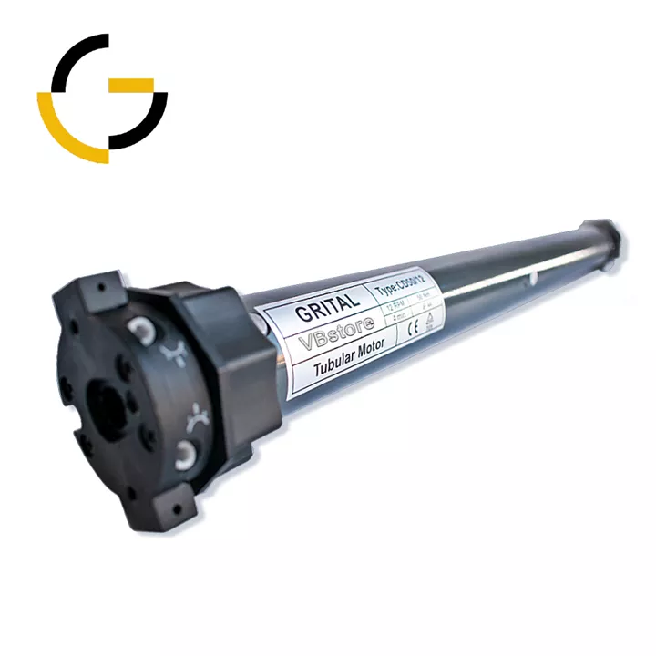 Grital CD50/12 | Σωληνωτό μοτέρ 50Nm Φ60 με μηχανικά όρια