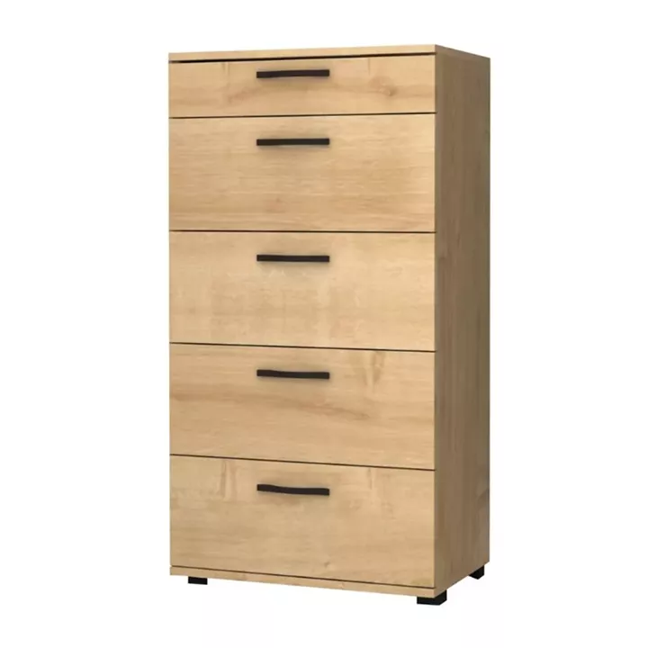 Συρταριέρα Helia Megapap χρώμα φυσικό οξιάς 60x44x108εκ.