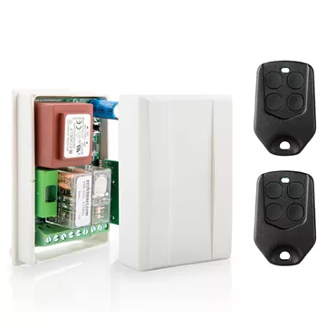 Profelmnet Πίνακας Ελέγχου Γκαραζόπορτας PSR-34RW Μονοφασικός με Ισχύς 500W με 2 κοντρόλ (κυλιόμενου κωδικού)