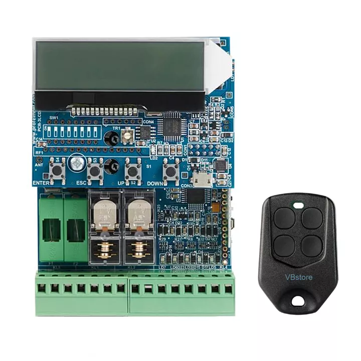 Profelmnet PSR 4050 LCD 24V | Πλακέτα 24VDC έως 200W, κυλιόμενος κωδικός, με 1 τηλεχειριστήριο