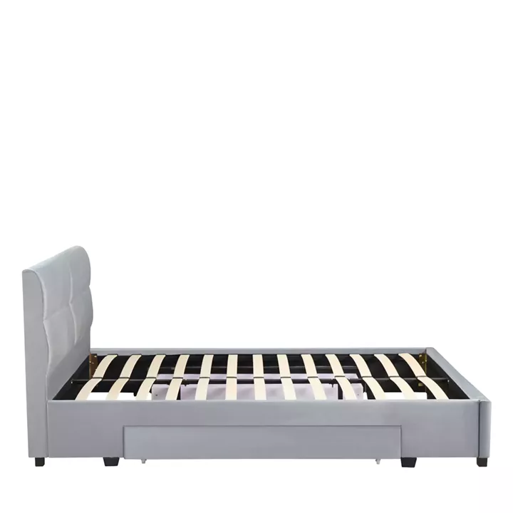 Κρεβάτι Διπλό ArteLibre PRODREAM Γκρι Ύφασμα (Στρώμα 160x200cm)