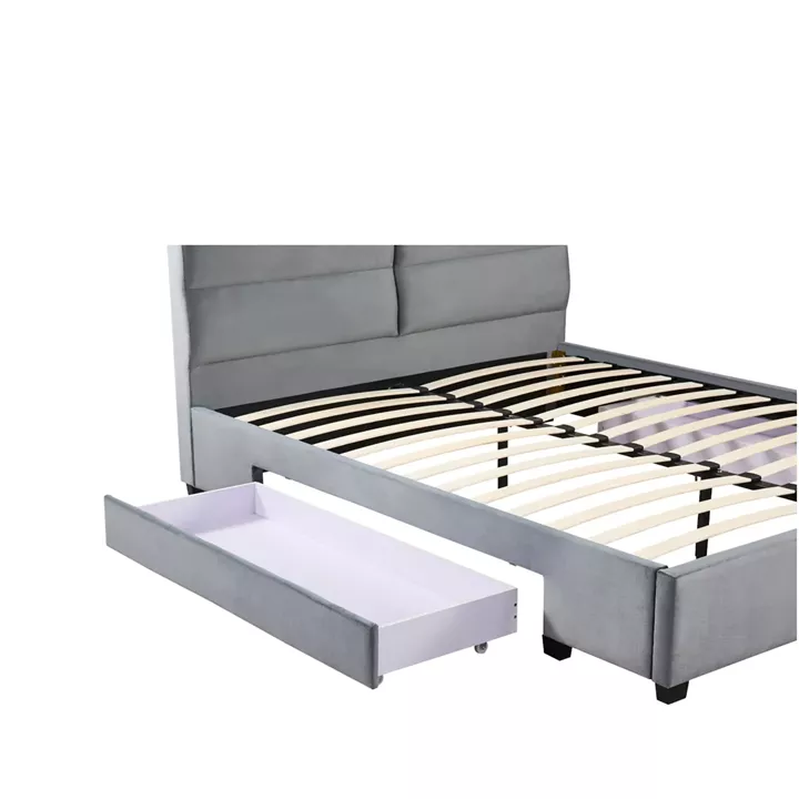 Κρεβάτι Διπλό ArteLibre PRODREAM Γκρι Ύφασμα (Στρώμα 160x200cm)