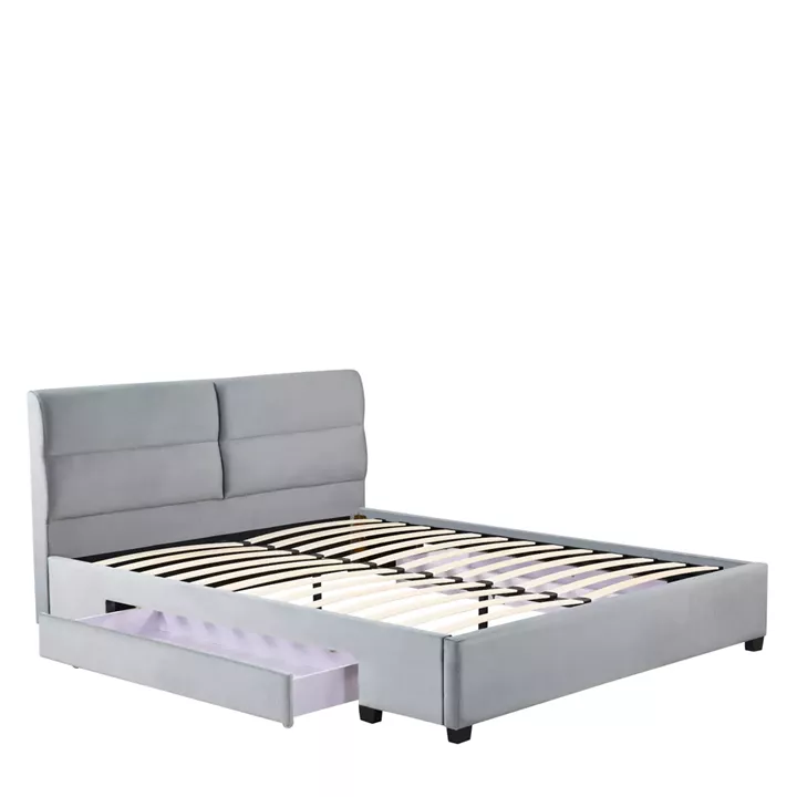 Κρεβάτι Διπλό ArteLibre PRODREAM Γκρι Ύφασμα (Στρώμα 160x200cm)