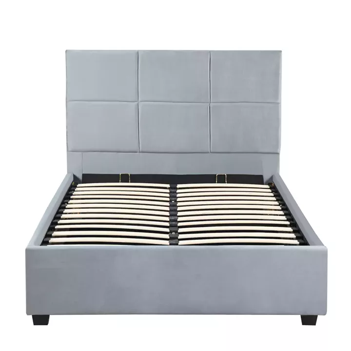 Κρεβάτι Μονό ArteLibre CLOUDREST Γκρι Ύφασμα (Στρώμα 120x200cm)