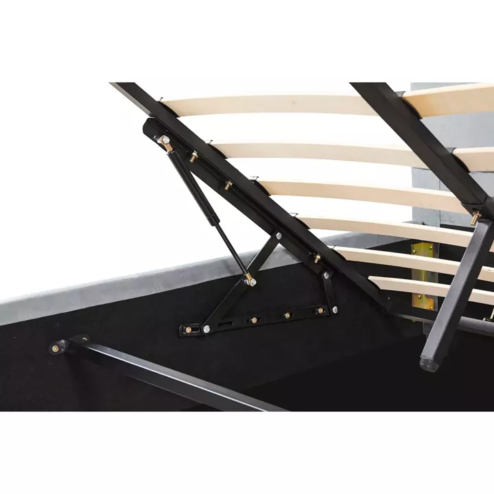 Κρεβάτι Μονό ArteLibre CLOUDREST Γκρι Ύφασμα (Στρώμα 120x200cm)