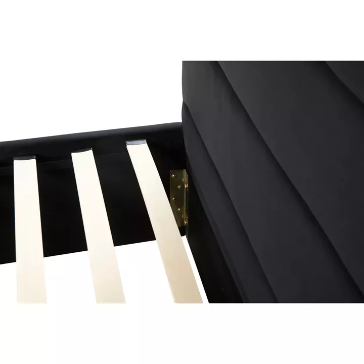 Κρεβάτι Διπλό ArteLibre SLEEPSUIT Μαύρο Ύφασμα (Στρώμα 160x200cm)